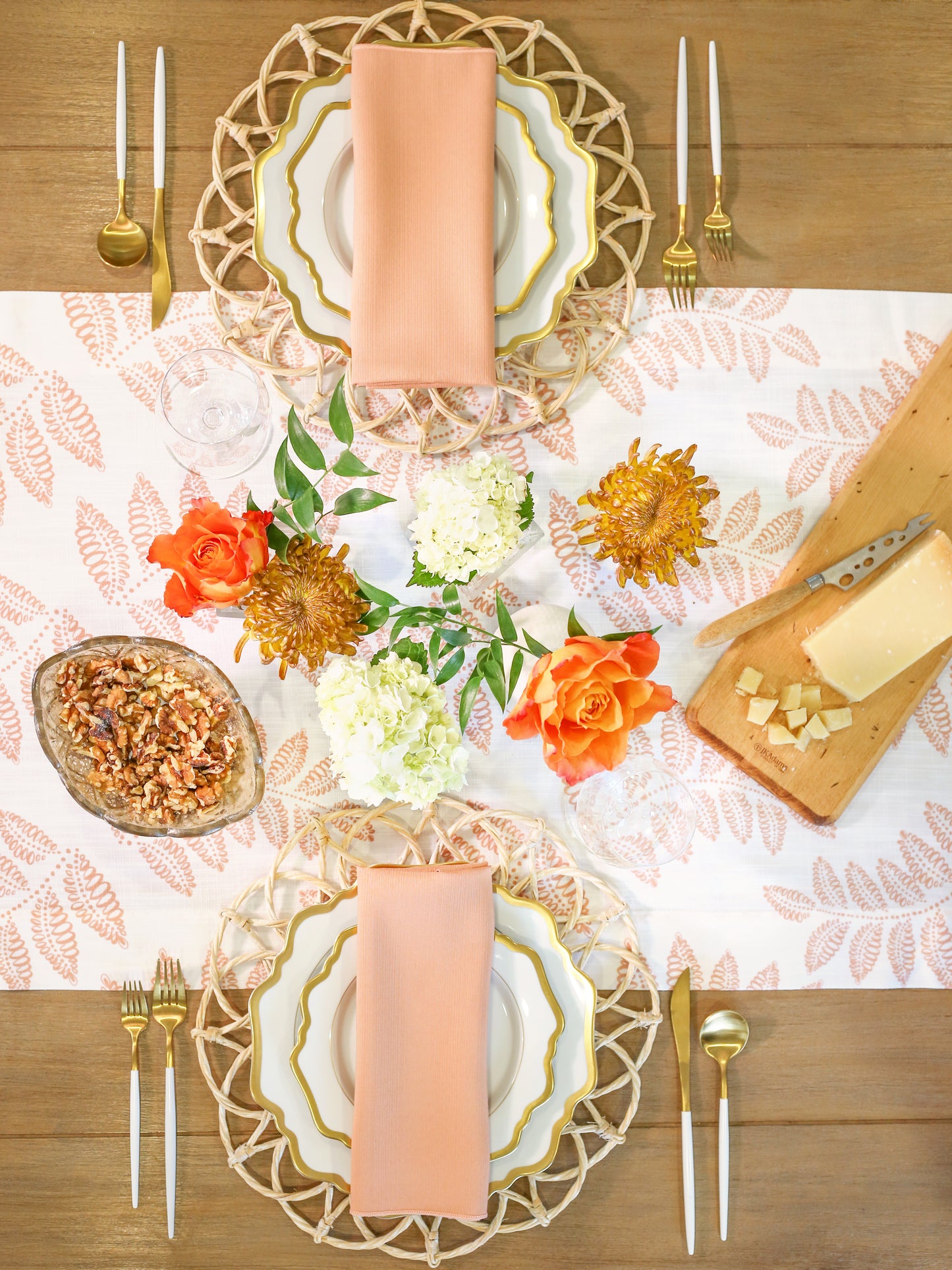 Peachy Keen, TableTop Creation, TableScape, Table Design, Tablescape Rental