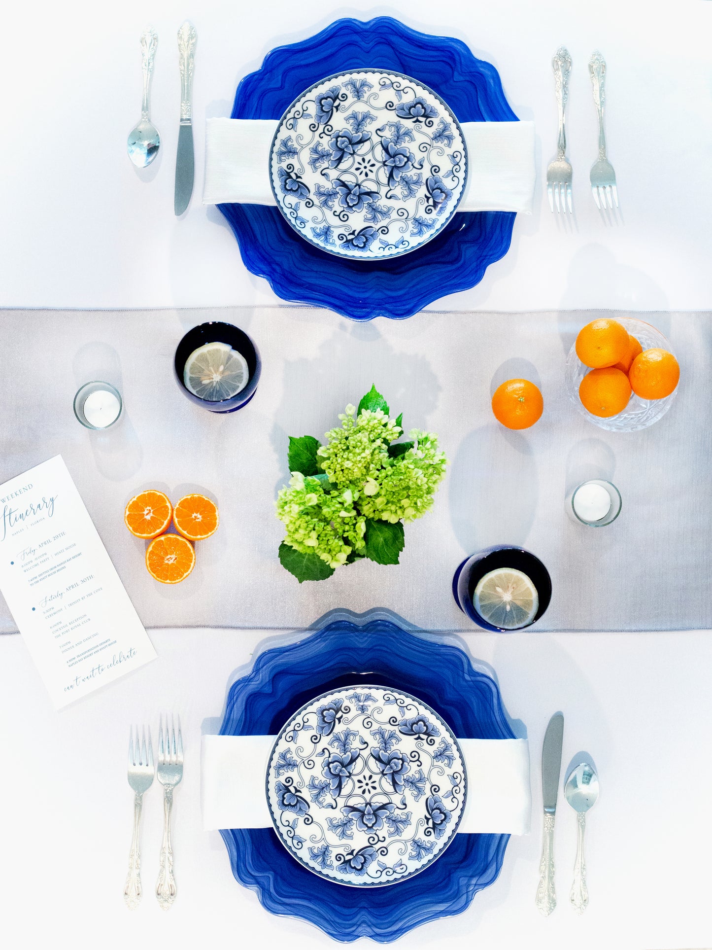 Dancin in the Moonlight, TableTop Creation, TableScape, Table Design, Tablescape Rental