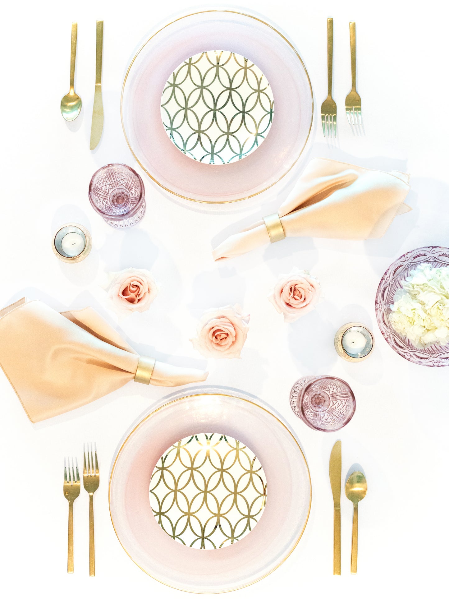 Rose All Day, TableTop Creation, TableScape, Table Design, Tablescape Rental
