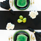 Green With Envy, TableTop Creation, TableScape, Table Design, Tablescape Rental